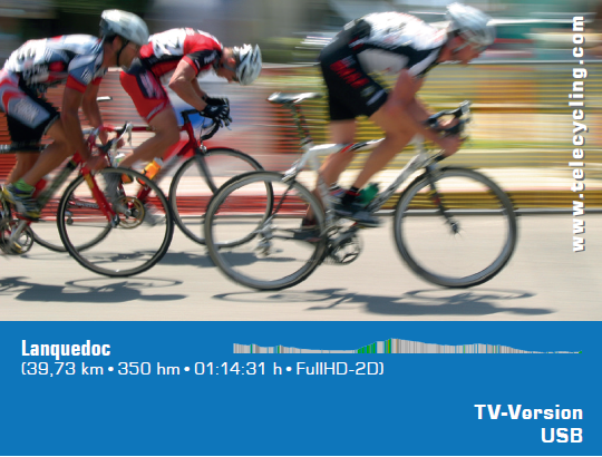 TeleCycling - Languedoc-Roussillon in FullHD 2D/3D incl. Trainingsanleitung